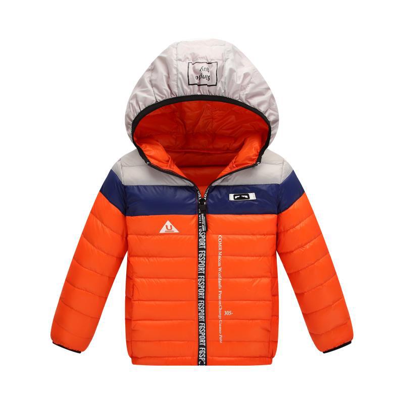 2018 new pattern Hit color Light and thin children Down Jackets men and women have cash less than that is registered in the accounts Children's clothing Korean Edition baby coat