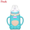 Children's feeding bottle for mother and baby for new born, protective silica gel shatterproof rubber sleeve