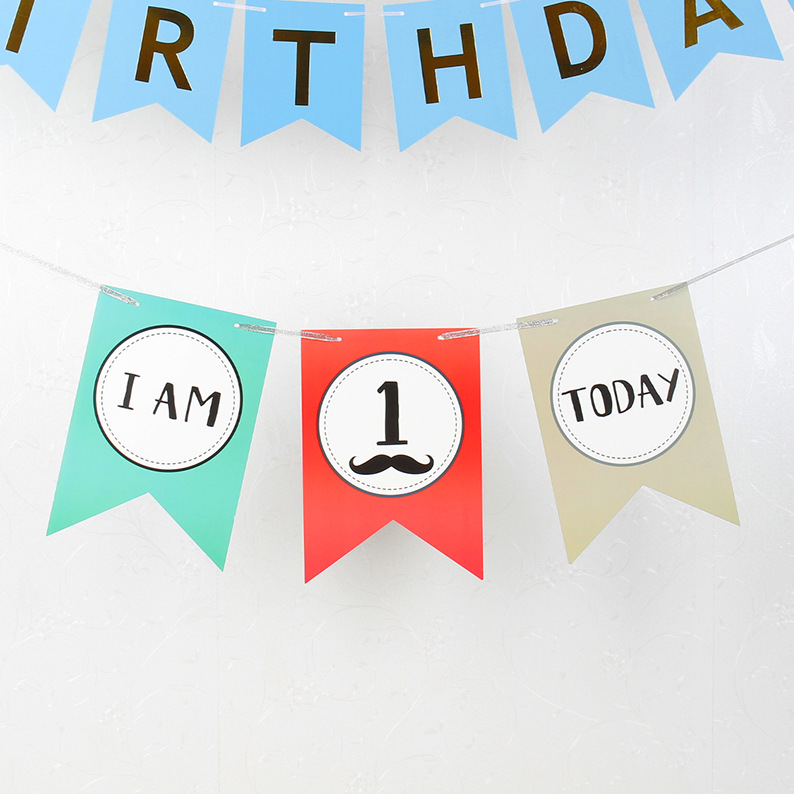 3张鱼尾旗-绿色款