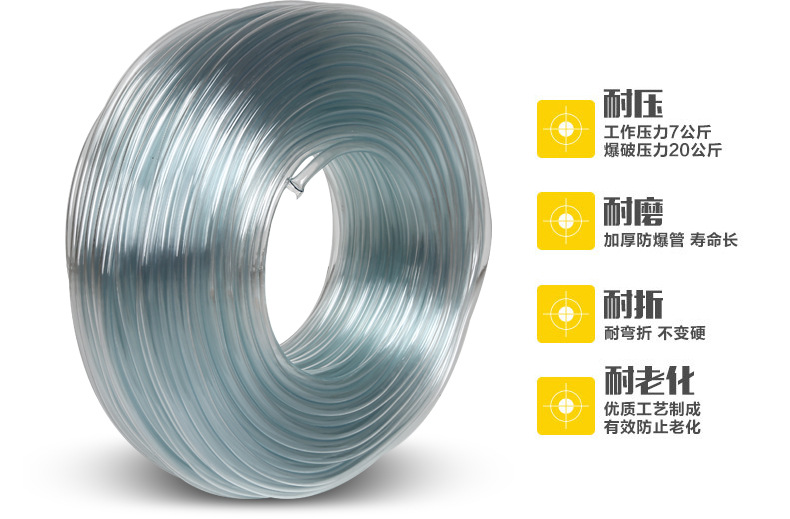 合欢PVC防冻管 1.8厘厚平水管优质环保材质pvc单层透明软管