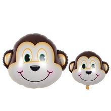 新款铝膜气球猴头气球批发婚庆节日庆典装饰气球