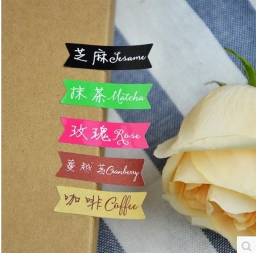 Flavor Stickers Matcha Original Mango Rose Durian Strawberry Coffee Chocolate Cranberry Biscuit Sealing Sticker