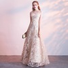 Banquet evening dress new style autumn and winter elegance long style long style Korean version and