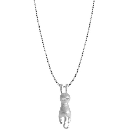 Xin Goldman Sachs Korean version solid frosted cat clavicle chain female cute cat pendant personalized fashion accessories necklace