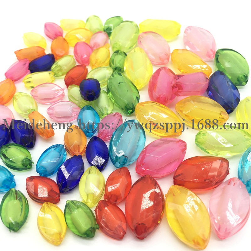 DIY幼儿园宝宝串珠玩具 儿童益智教具 彩色马眼珠 内彩七彩珠精品详情图6