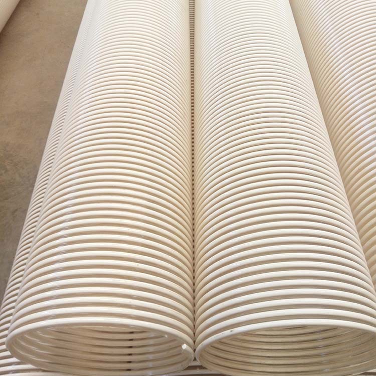 PU白筋骨架波纹管DN150MM抗磨损保护大颗粒碎石输送管厂家直供