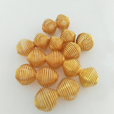 厂家直销DIY复古弹簧饰品配件 花生弹簧饰品 kc金饰品弹簧组件|ru