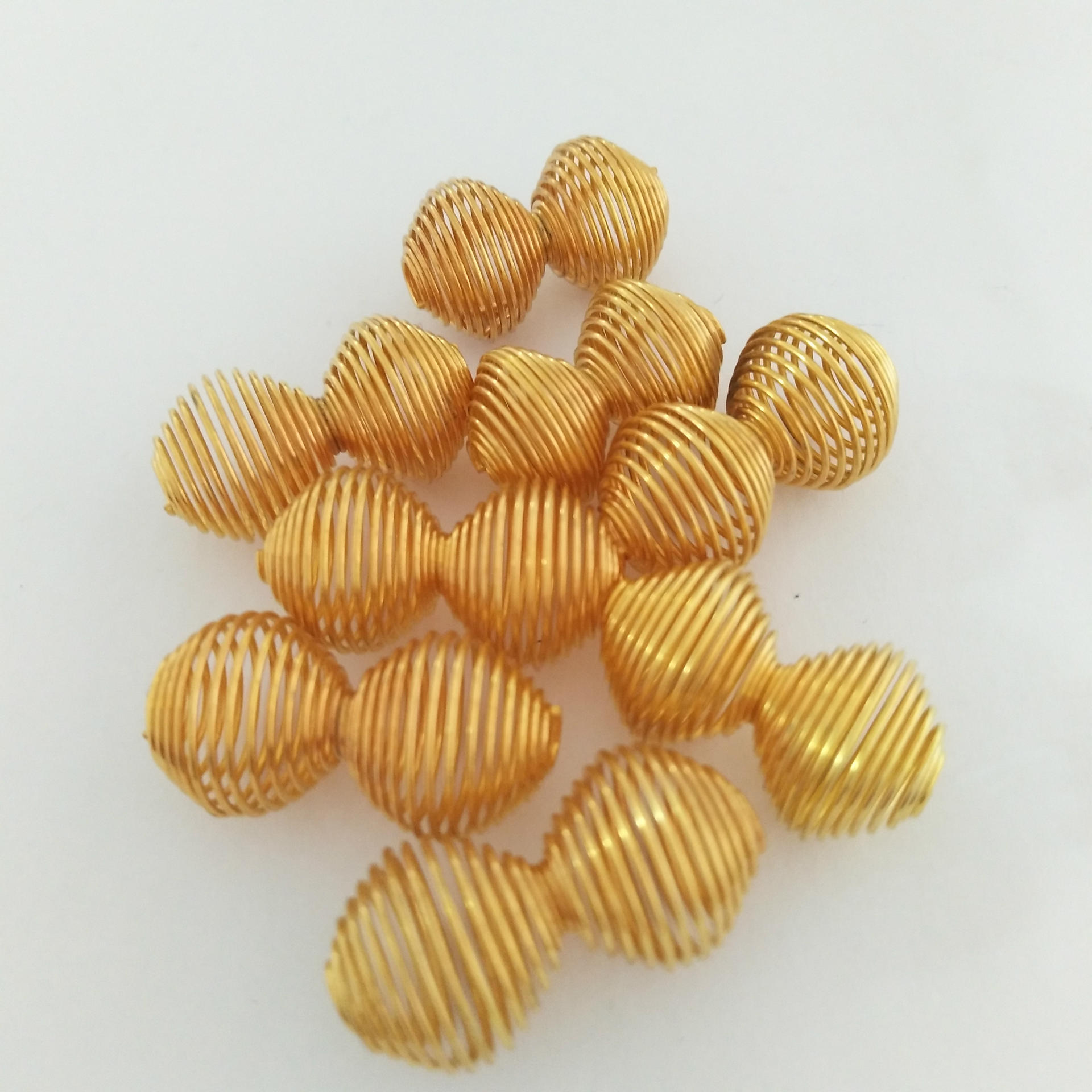 厂家直销DIY复古弹簧饰品配件 花生弹簧饰品 kc金饰品弹簧组件|ru