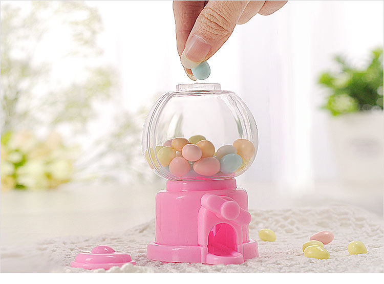 Wedding products: Wedding creative gumball machine, wedding candy box, plastic candy machine, children's toys, rotating gumball machine, stationery, gift packaging detail image 9
