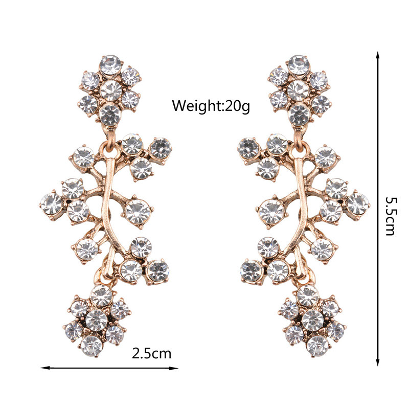 alloy Diamond earring (blue)NHYT0279-blue