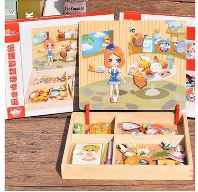 Recommend Children's Early Education Puzzle Magnet Book Intellectual Toys
