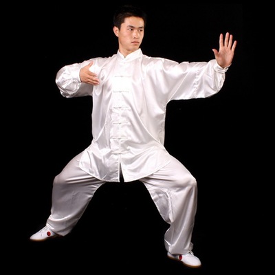 Tai chi kung fu uniforms for women and men handmade buckle long sleeve morning exercise suit