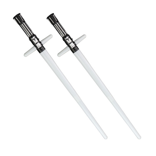 Seven-color retractable sound and light cross laser sword stage performance light-up flashing stick cosplay prop