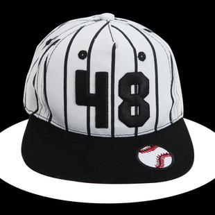 Factory Direct boys' baseball cap striped embroidered letter sun hat baby Summer sun hat