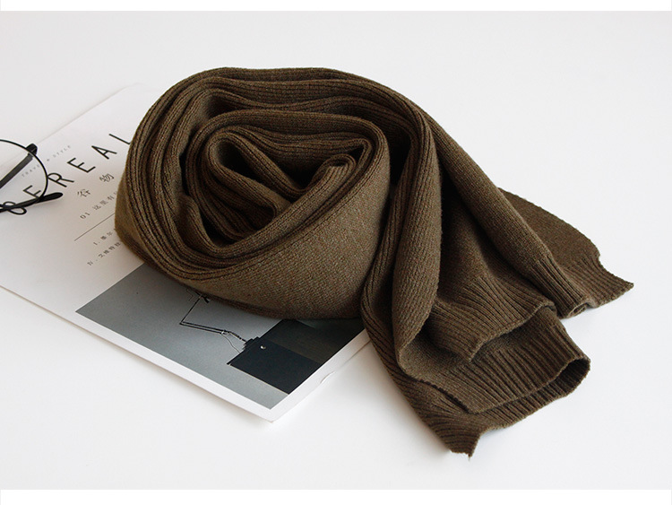 Woolenscarf (Beige -150X25cm)NHNBS1771-Beige -150X25cm