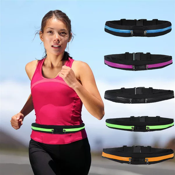 Outdoor sports waist bag close-fitting invisible mobile phone bag cycling running high elastic waist bag fashion sports waist bag