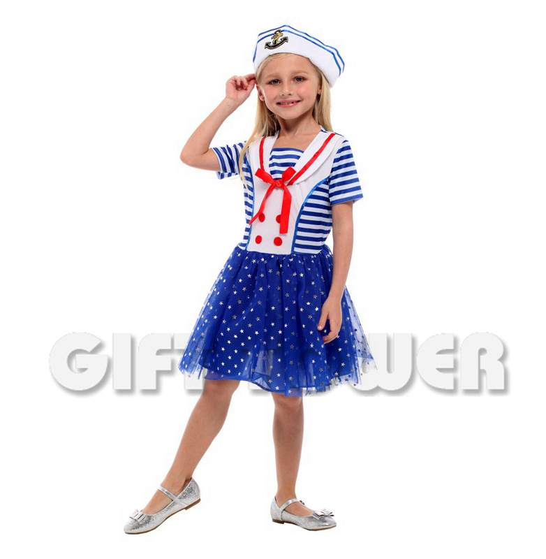 舞台表演服G-0289闪亮小女水手服详情图3