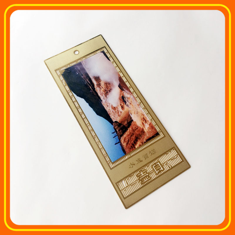 供应高档金属书签铜制腐蚀标牌不锈钢腐蚀精美VIP镂空名片