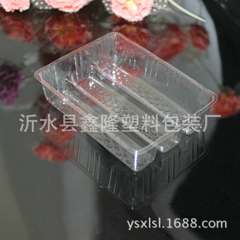 透明水果蘑菇盒子 PVC吸塑壳  厂家批发表带托盘 量大优惠
