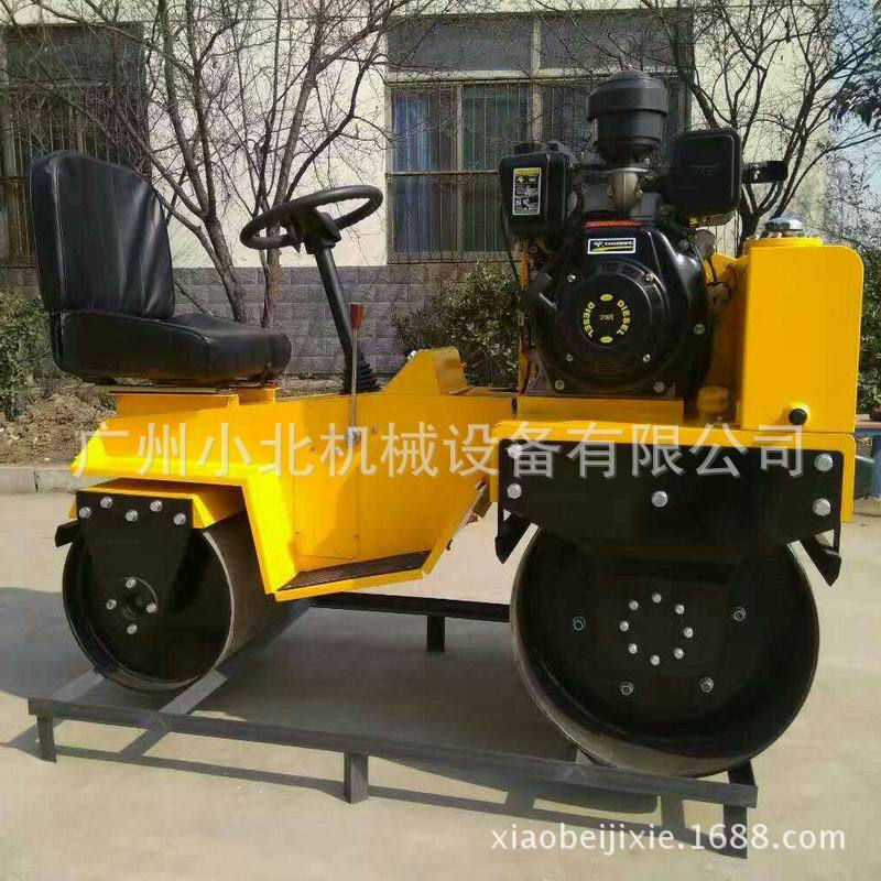 座驾式柴油动力双轮振动压路机 小型振动压路机  震动钢轮压路机