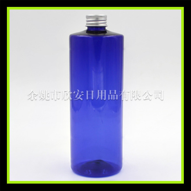 圆柱形塑料PET瓶500ml铝盖护肤乳瓶 饮料瓶 果汁瓶 纯露瓶乳液瓶