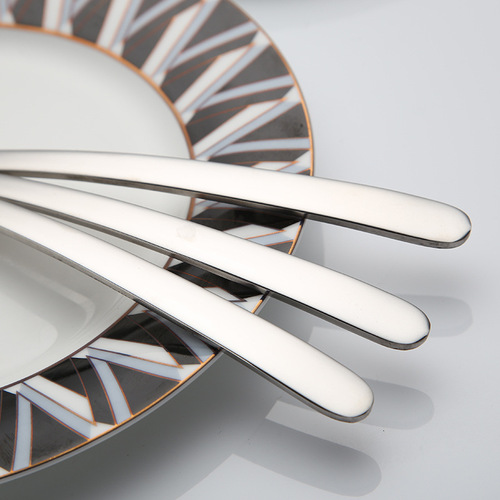 304 stainless steel restaurant hotel all-in-one western food spoon fork dessert fruit salad salad fork spoon