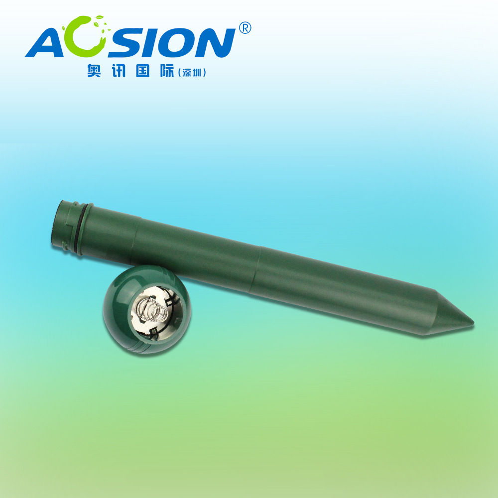 奥讯户外圆头塑料管声波加震动电子驱鼠器（4XD电池供电）无毒害