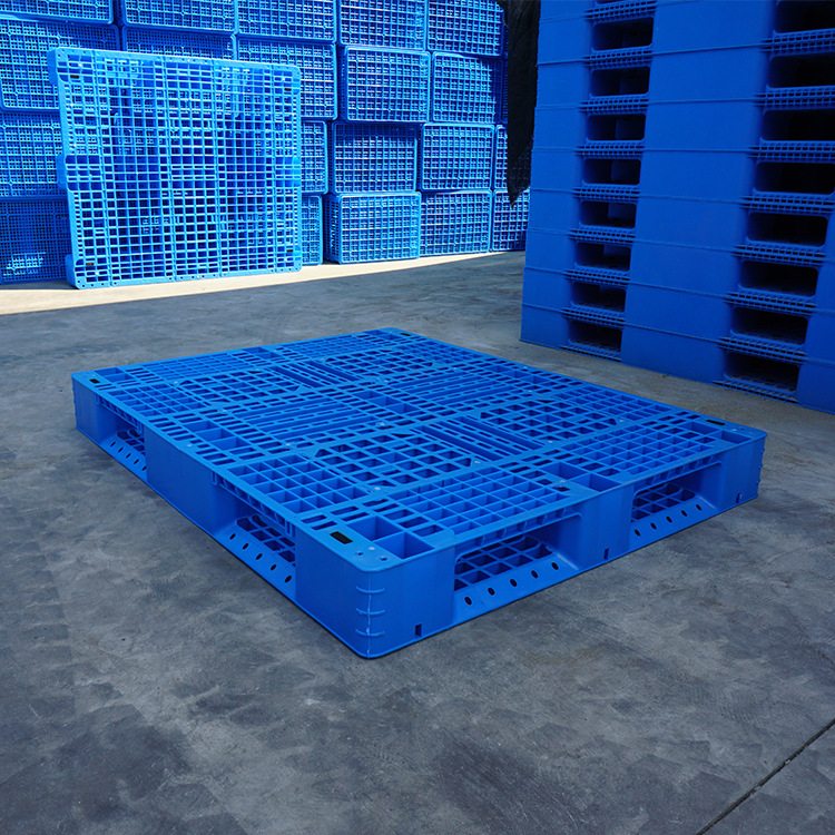 1411网格田子塑料托盘 全新料加强型塑料栈板 仓库叉车大型垫板