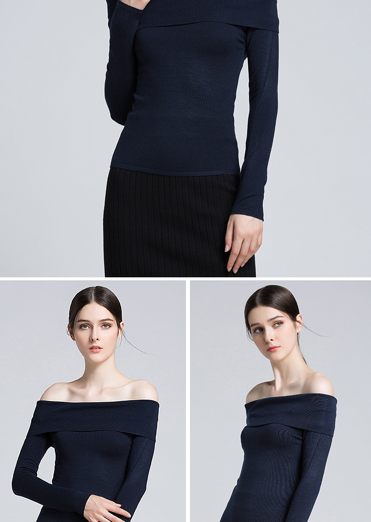 Women s Off-the-shoulder Sexy Sweater  NSYH9731