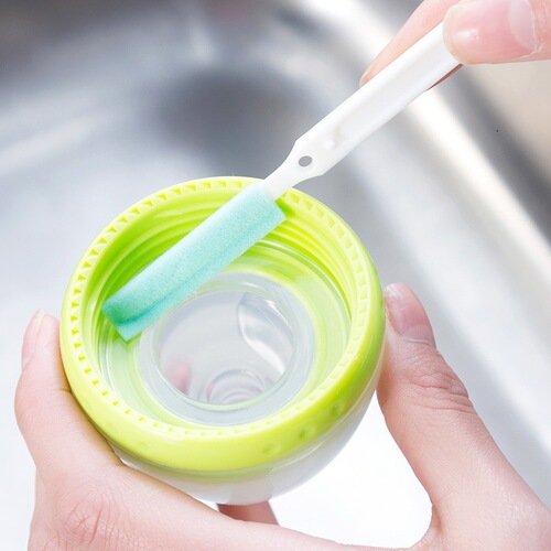 [Three-piece set] Kettle cleaning brush, bottle decontamination cup washing brush set, sink gap cleaning brush