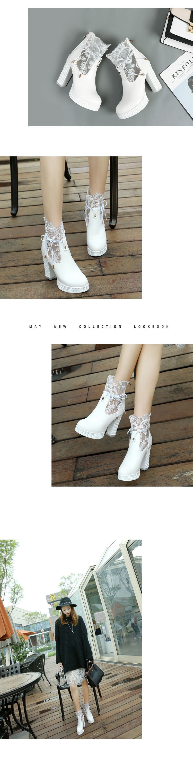 Bottes femme en PU artificiel - Ref 3355040 Image 14