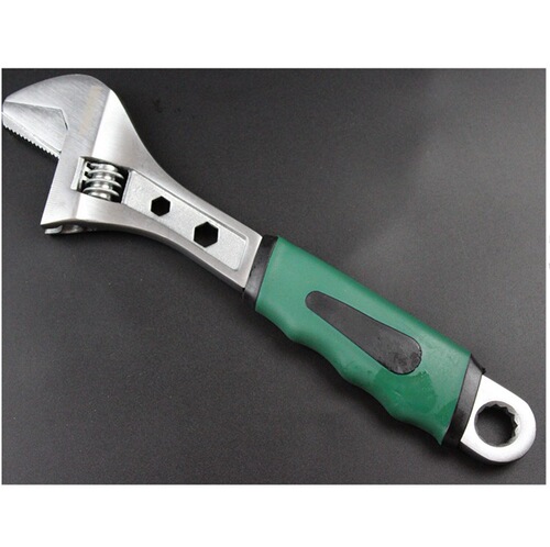 /Hardware Tools Adjustable Wrench Household Handle Rubber Handle Wrench Adjustable Wrench Adjustable Wrench