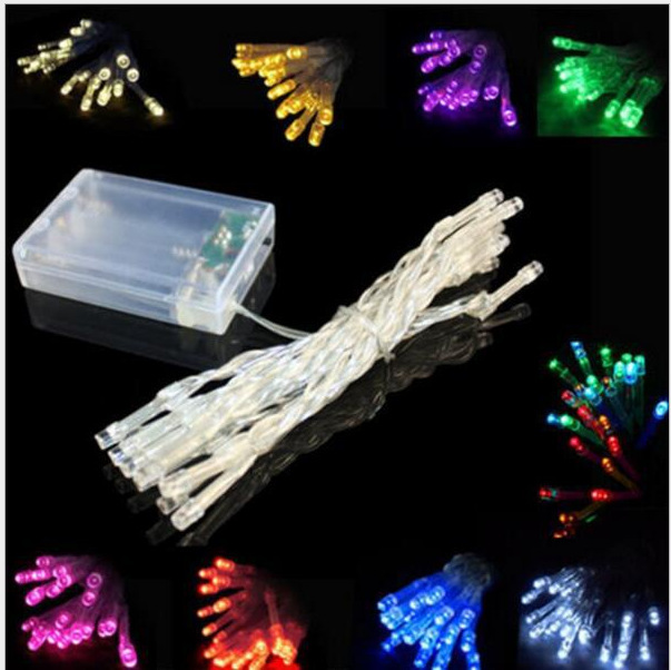 Factory Direct 2 meters 20 LED with flashing function battery string solar string Christmas festival outfit