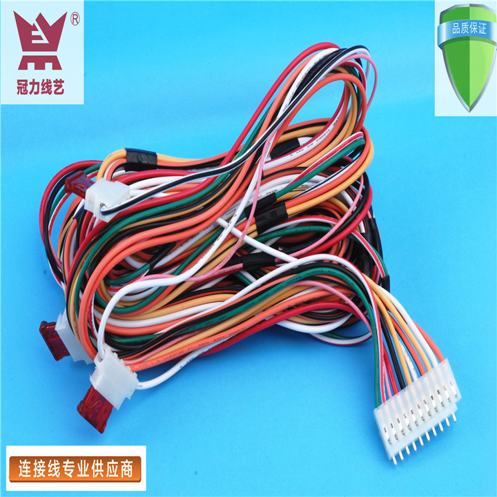 深圳工厂直销电池连接线4.8地环接插件大四P刺破玩具连接线