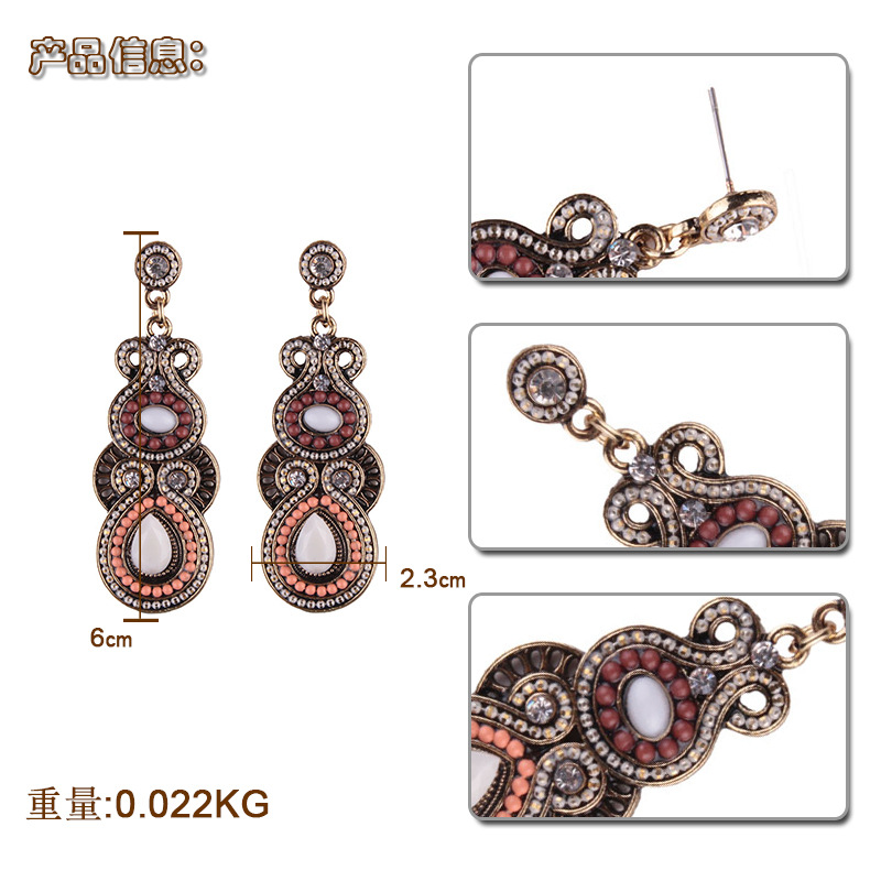 Alternative alloy hand made earring (color)NHJQ9258-color