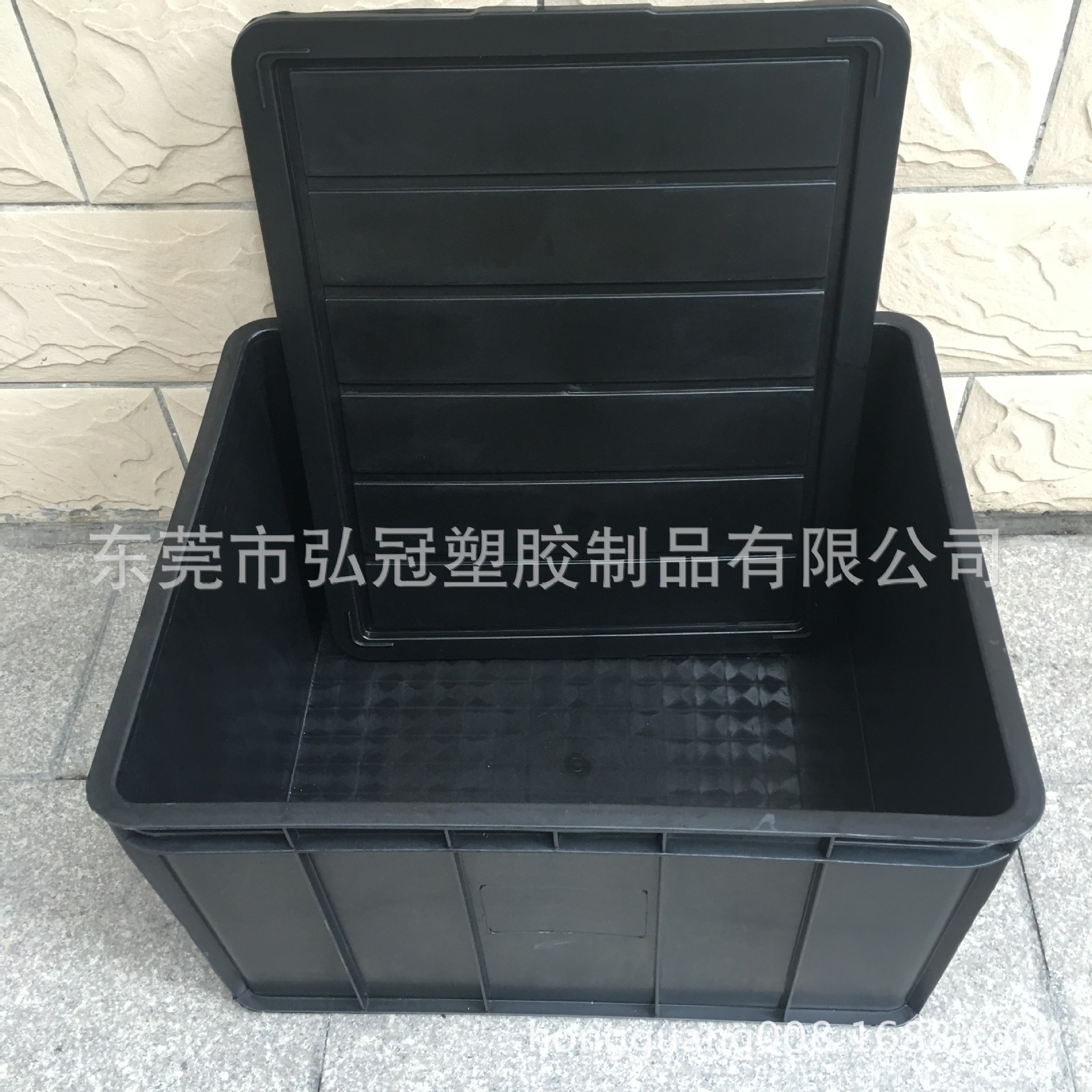 杭州直销生产10#防静电箱 防静电PP塑料周转箱 带盖子 塑料箱