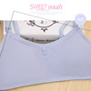 Cotton sports bra for elementary school students, top with cups, T-shirt, underwear