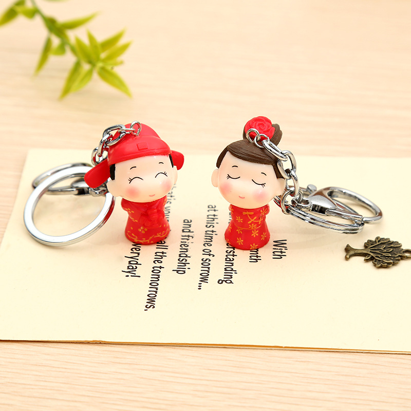 卡通钥匙扣批发 学生钥匙挂件 情侣款钥匙扣配饰 促销小礼品热卖|ms