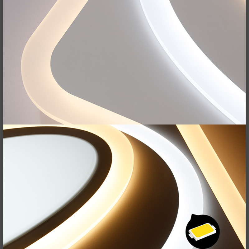 厂家直供LED客厅吸顶灯现代风大气家用灯具长方形书房卧室灯灯饰