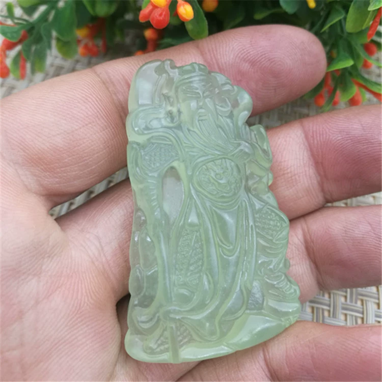 Necklace jade, pendant, ice imitation