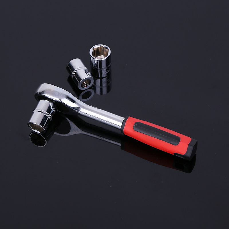 厂家供应12件加长套筒 六角手动镜面套筒头五金工具附件扳手