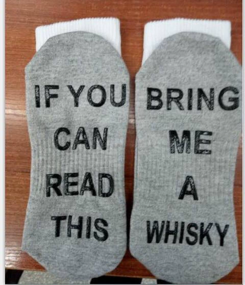 Носки с буквами Whisky, точечный клей, серые, Luokou, распродажа