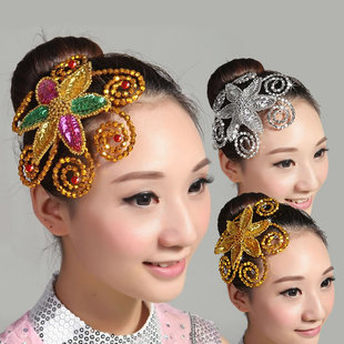 Speat New Dance Head Flower Creative Performance Headwear Silver Plaza Dance Yangge Head Radress Производитель прямой запас