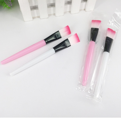 Wholesale facial mask tools, white pole facial mask brushes, makeup brushes, Yiwu makeup brush tools, foundation two-color brush