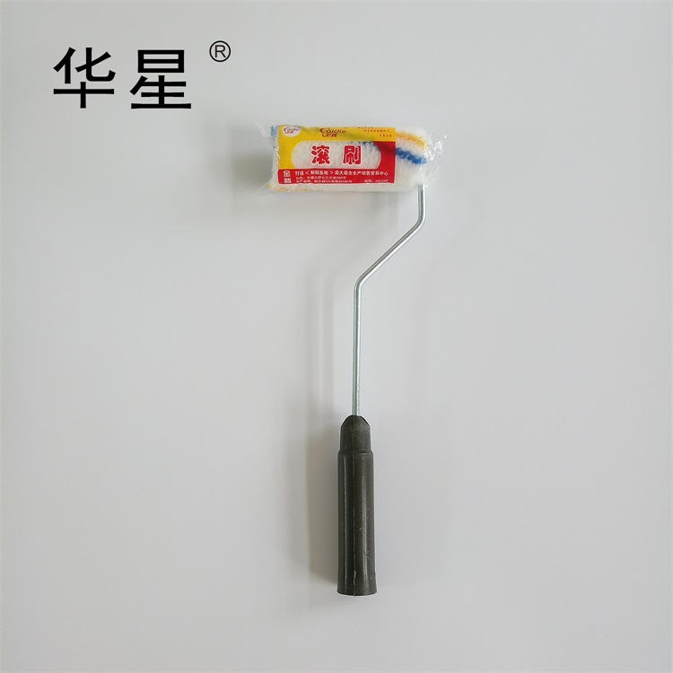 4寸黄蓝修边大拇指滚筒刷耐溶剂滚筒刷油漆涂料滚筒刷热熔工艺