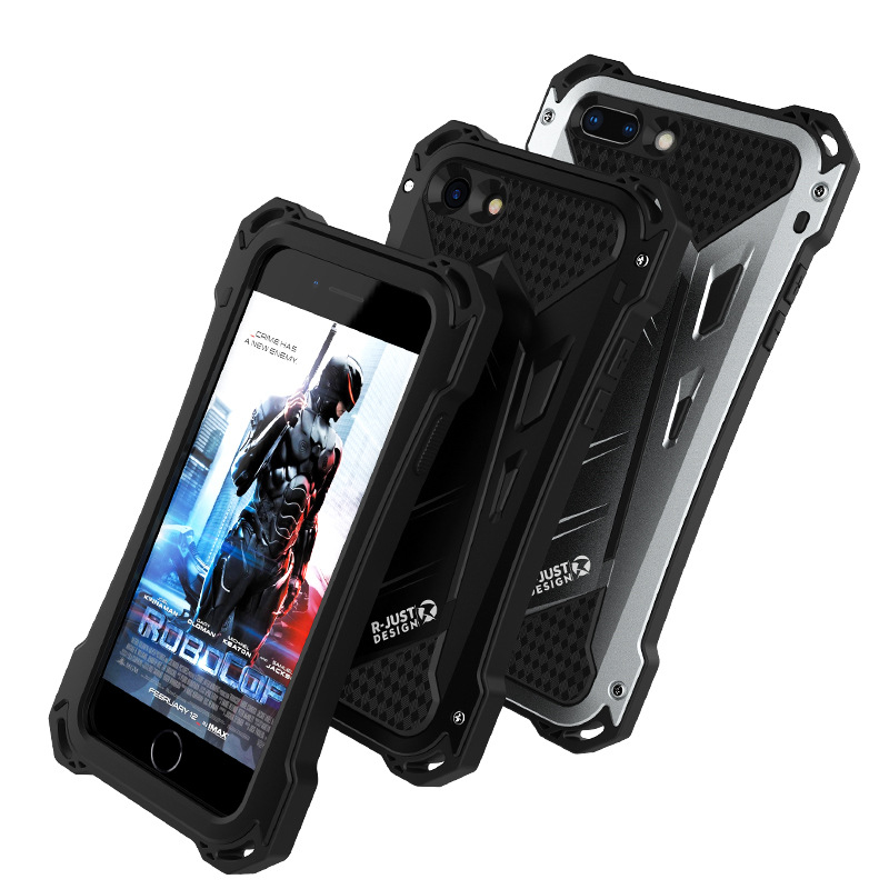 R-Just Armor Ghost Warrior IP54 Waterproof Case Extreme Protection System for Apple iPhone 8 Plus & iPhone 8 & iPhone 7 Plus & iPhone 7