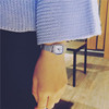 Goods, retro trend watch for leisure for beloved for elementary school students, simple and elegant design, Korean style
