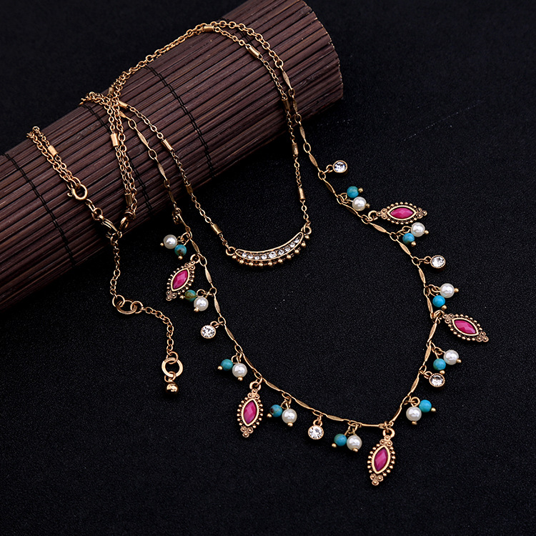 Occident and the United States alloy Diamond necklace NHQD0437
