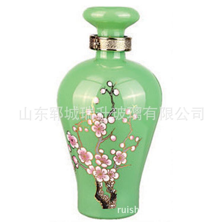 厂家供应 创意玻璃瓶 喷涂玻璃瓶 轴彩白酒瓶 酒瓶欢迎咨询【图】