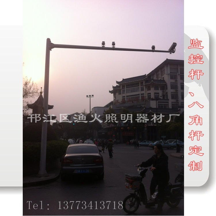 【交通八角杆生产厂家】杆监控杆，杆指示牌杆，立杆监控立杆